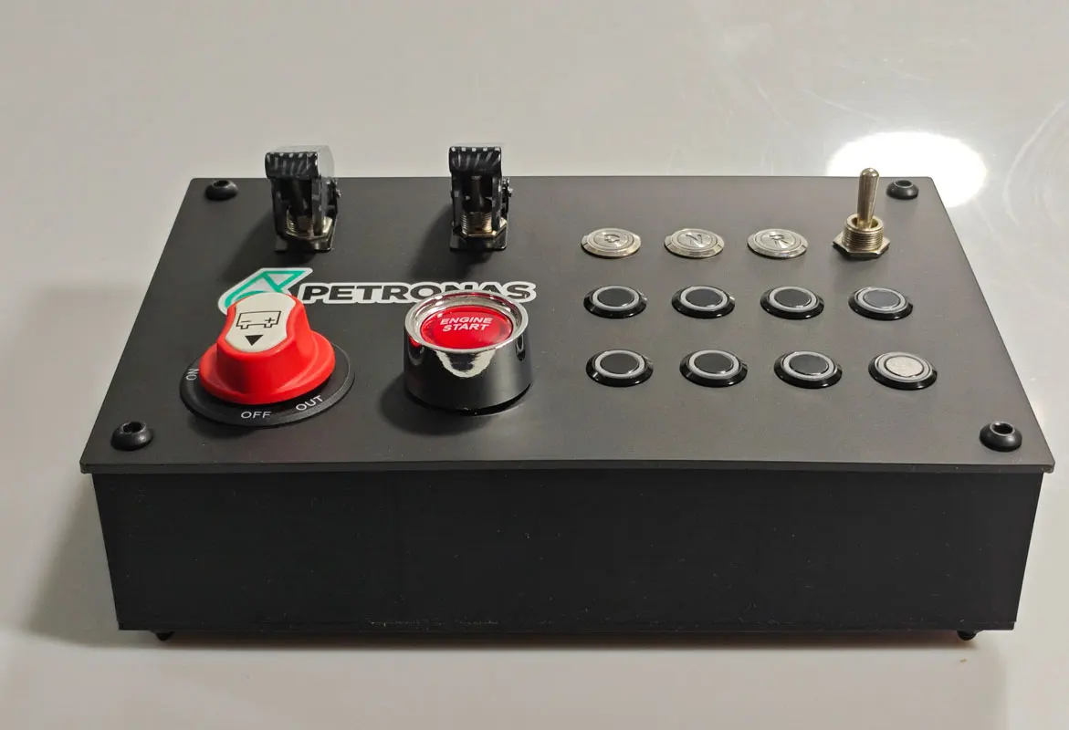 Simulates Racing Car Central Control Box Euro Truck Multifunctional Control Button Box PC USB for Fanatec Thrustmaster Simdid