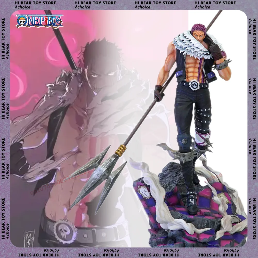 One Piece Anime Figure Charlotte Katakuri Figurine King Of Artist Charlotte Katakuri Statue Model Collection Decoration Toy Gift