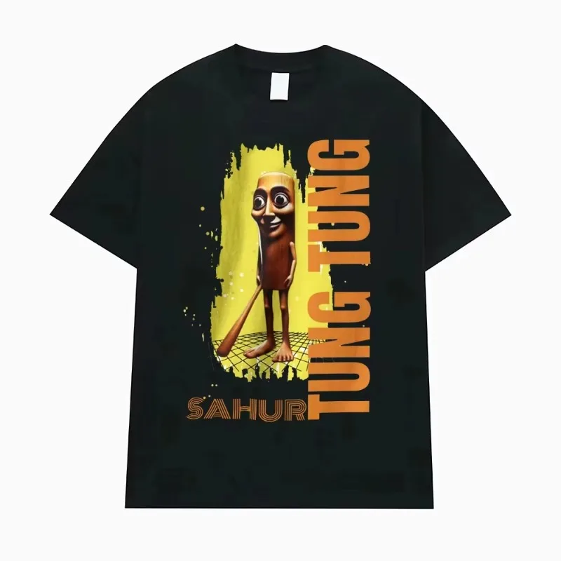 

Tung Tung Tung Sahur Забавная бейсбольная бита Женская летняя футболка Мужская одежда Юмор Стиль Детские футболки Унисекс Летняя мужская футболка