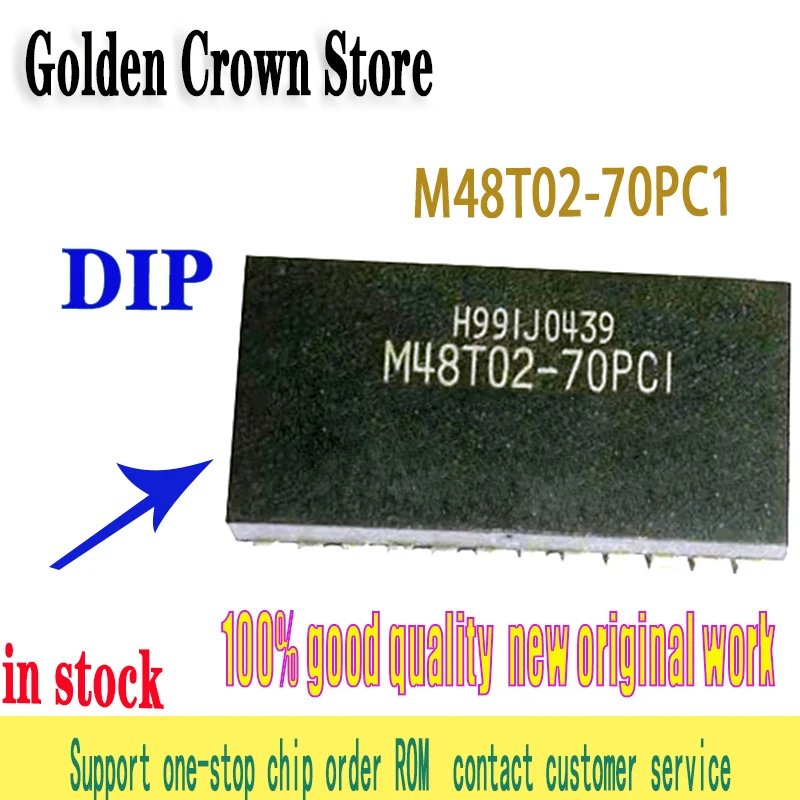 

1 шт./лот M48T02-70PC1 DIP-24 M48T02 новый оригинальный точечный запас