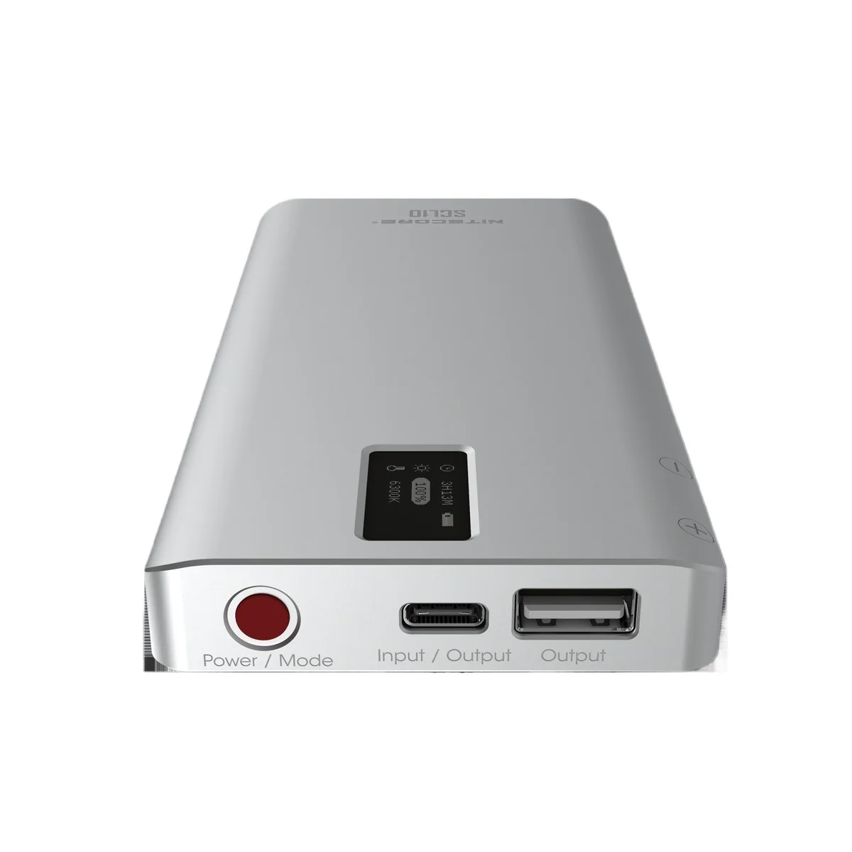 المهنية NITECORE SCL10 2 في 1 كاميرا خفيفة قوة البنك الشعلة مع 2500K-6300K ملء الضوء لمدونات الفيديو 10000mAh قوة البنك