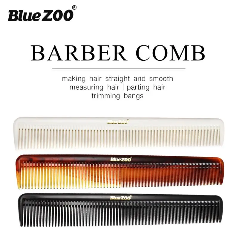 Peine 2 en 1 para hombre, combinación dientes finos y anchos, aceite Vintage portátil B, envío directo