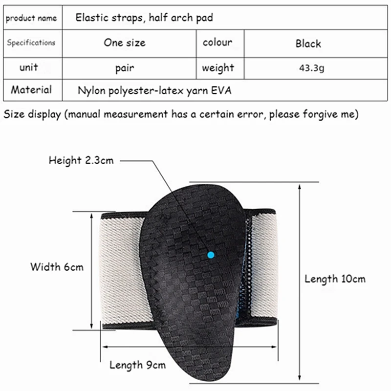 1ペアEVAフラットフットアーチサポート整形外科用インソールパッド、靴用、男女兼用、外反母趾スポーツインソール、靴の中敷き、ハーフパッド