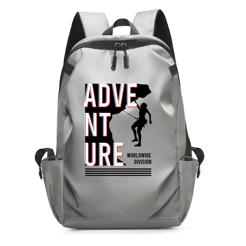 Men's Laptop Backpack Women's School Backpack Male Travel Bag Outdoors Explorer Pattern Printed Boy Girl USB Charging Rucksack