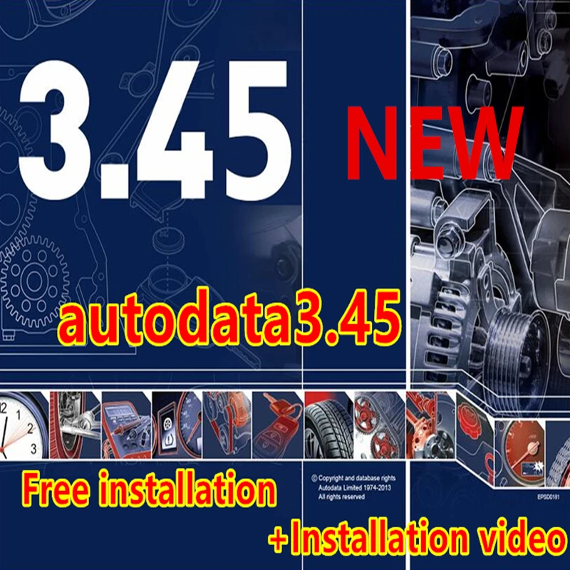 Newest Auto repair software Autodata 3.45 software autodata 3.45 software update 2014 Auto repair tool Data free help install