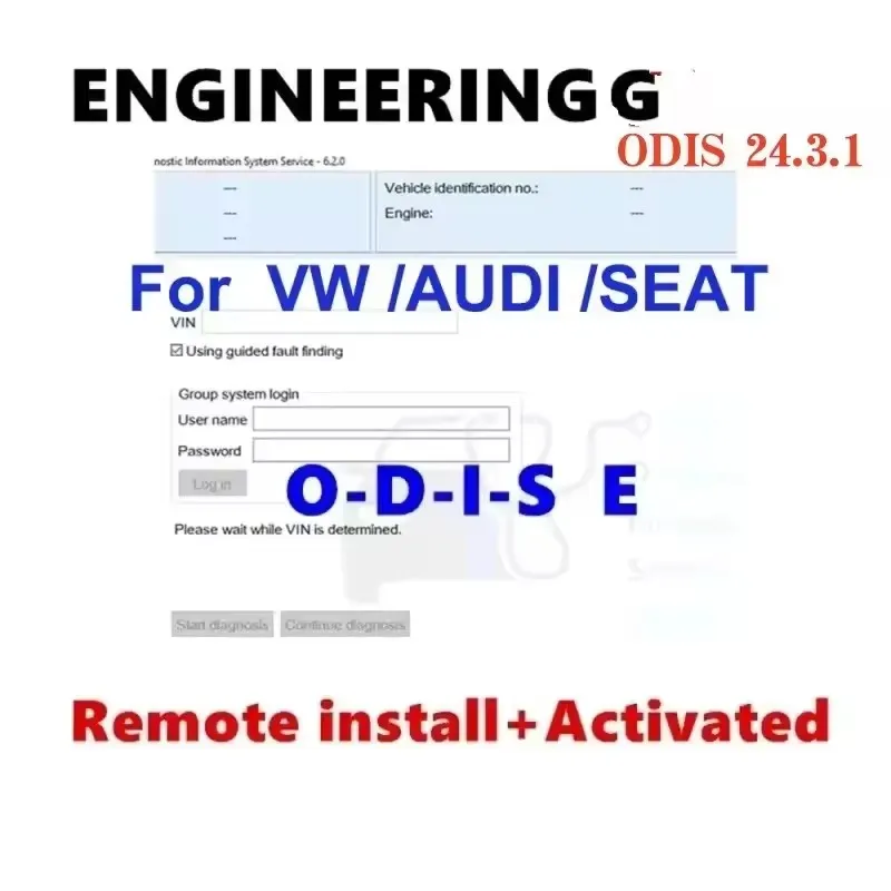 

Último software ODIS-E V24.3.1 + ODIS 12,2 ingeniería Flashdaten ECU Firmware limas de datos Flash para VW para AUDI para SEAT p