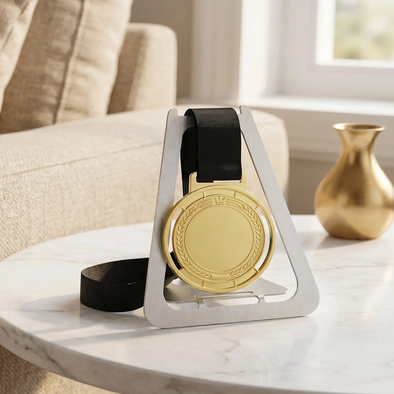 Medal Display Stand Iron Medal Holder Creative Desktop Badge Storage Rack Badge Display Tool Crafts