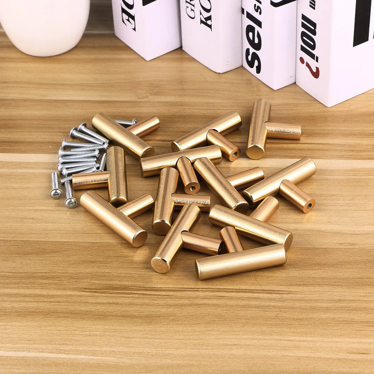 

12Pcs Premium Aluminum Alloy Drawer Handle Cupboard Cabinet Door Knobs Golden Elegant Look Alloy Pull Handle Door Knobs