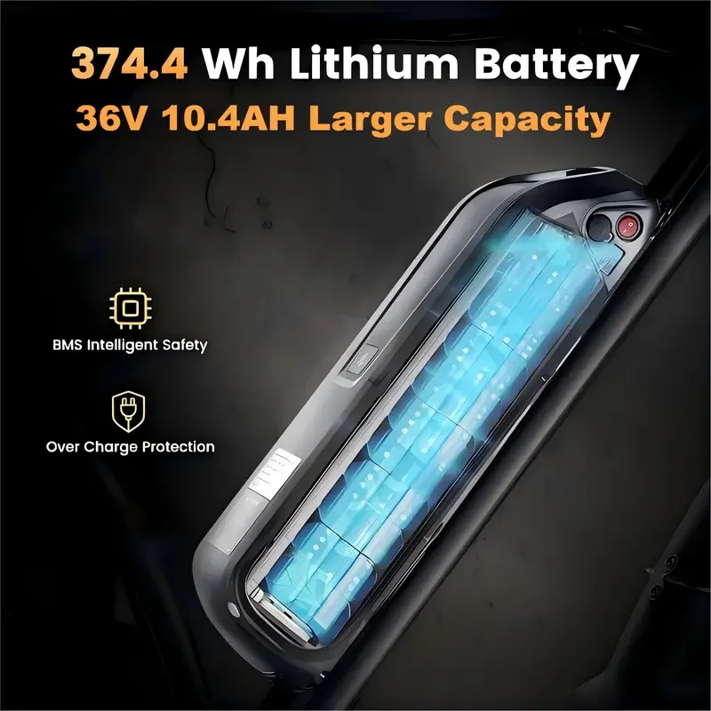 دراجات نارية كهربائية مقاس 26 بوصة دراجة جبلية للبالغين، محرك ذروة 700 وات 22 ميجا في الساعة 38 ميلًا 10.4AH 15.6AH دراجة كهربائية للبالغين #3