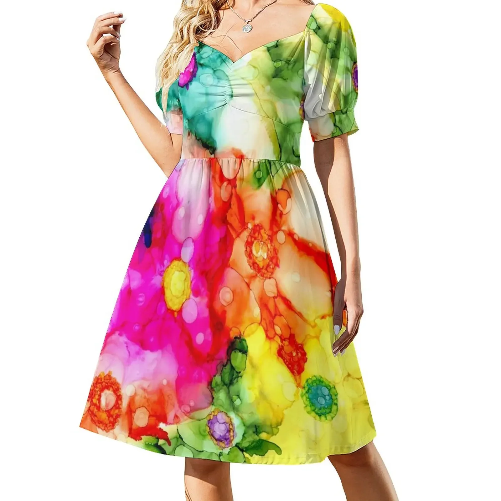 

Luau Short-Sleeved Dress luxury evening dresses 2025 women party dresses Casual dresses dress summer