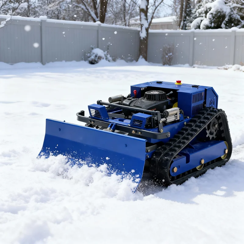 تخصيص الذكية المسار من نوع جزازة الشتاء الثلوج إزالة التلقائي بالكامل التحكم عن بعد معدات الزري