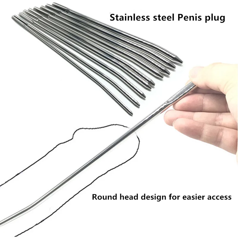 Men Urethra Metal Plug Penis  Stimulate Toys Stainless Steel Plug  Erotic Masturbation Toys for men Urethral toy