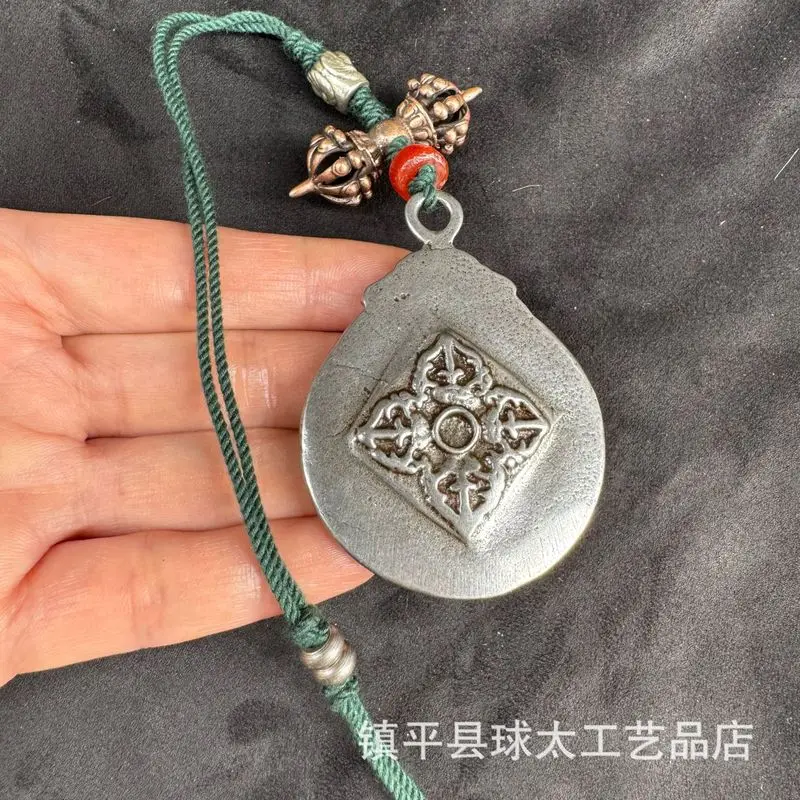 Tibetan-Style Nine--Bagua , Waist , Bag , Car Hanger, Pendant With Vajra Ornament On Back, Accesso