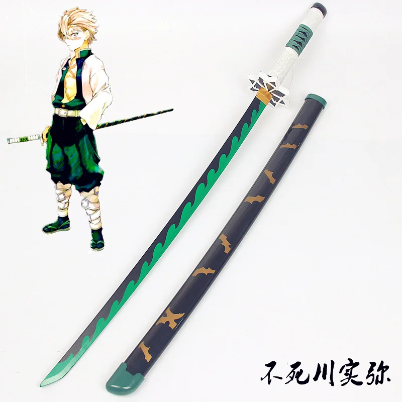 

Wooden Toy,Demon Slayer Sword,Shinazugawa Sanemi Katana, Kimetsu No Yaiba Katana Real Sword,Full Size Replica Sword,Props