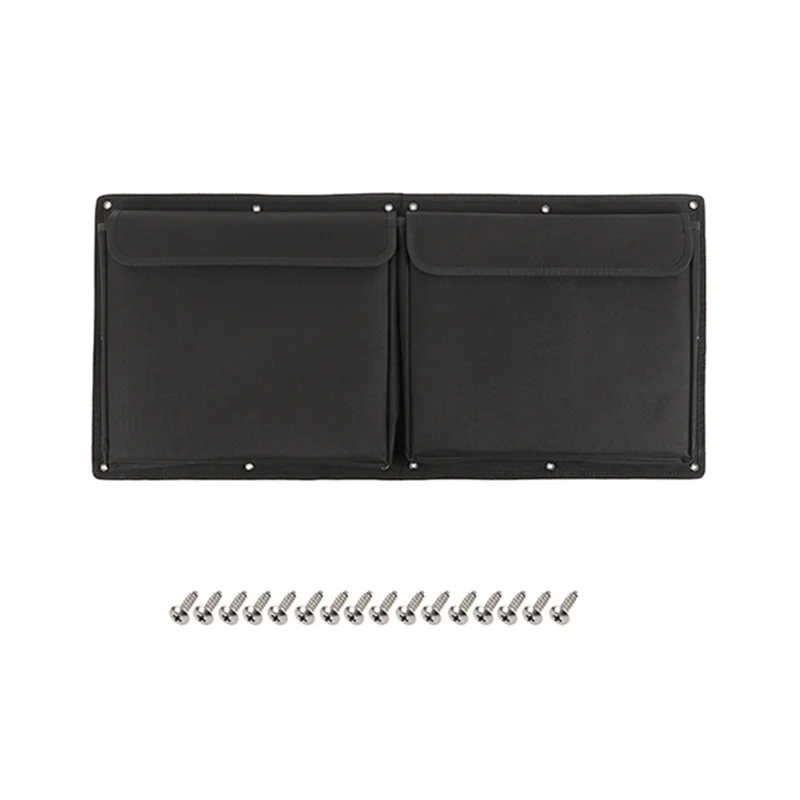 

For Jeep Wrangler JK JL 2007-2023 Tail Door Storage Bag Tool Kit Trunk Organizer Car Accessories ,Black