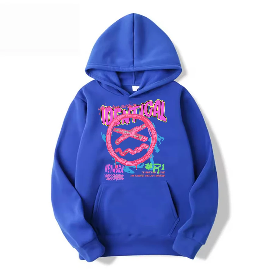 Crew Neck Sweatshirt  Long Sleeve   With a Hat  Printed  Casual  Warm  Stylish   Heavyweight (Fabric Weight 220–320 g/m²)