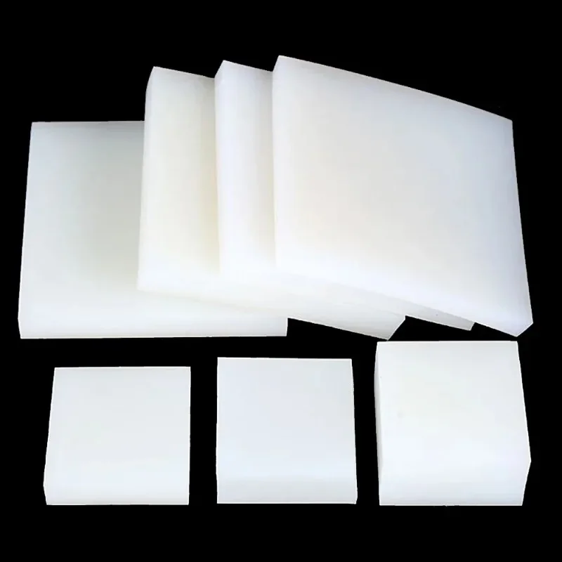 1PCS White Silicone Rubber Sheet 100x100mm 150x150mm 200x200mm 300X300mm 2/3/4/5/6/8/10/15mm Thick