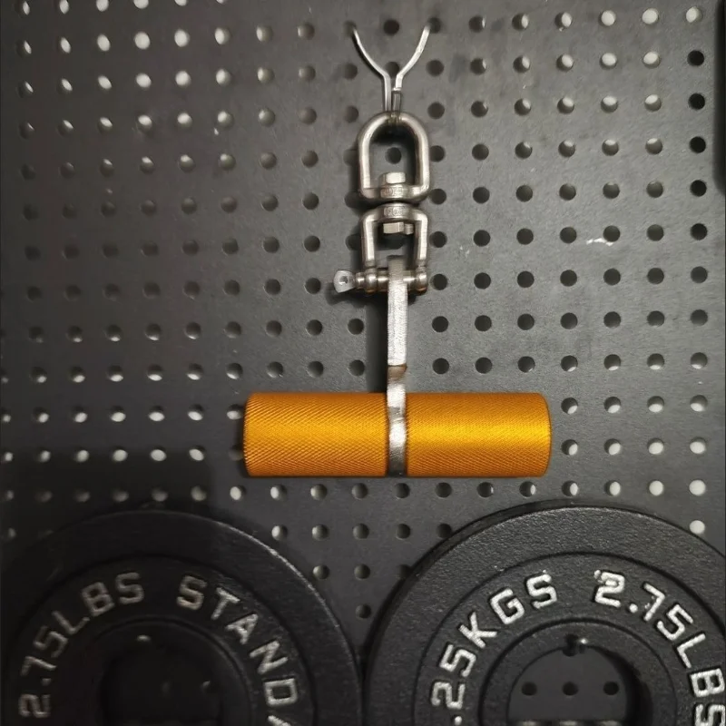 Aluminum Alloy Lat Pulldown Bar Swivel Single Grip Handle Gym Fitness Accessory for Cable Machine Training