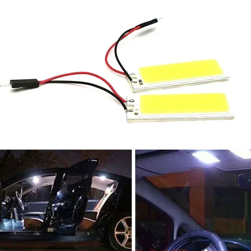 Bulbs Car Interior 2Pcs Xenon HID 36-COB LED Panel Lights Dome Map Light Panel Lamp Brand New Hot High Quality Useful