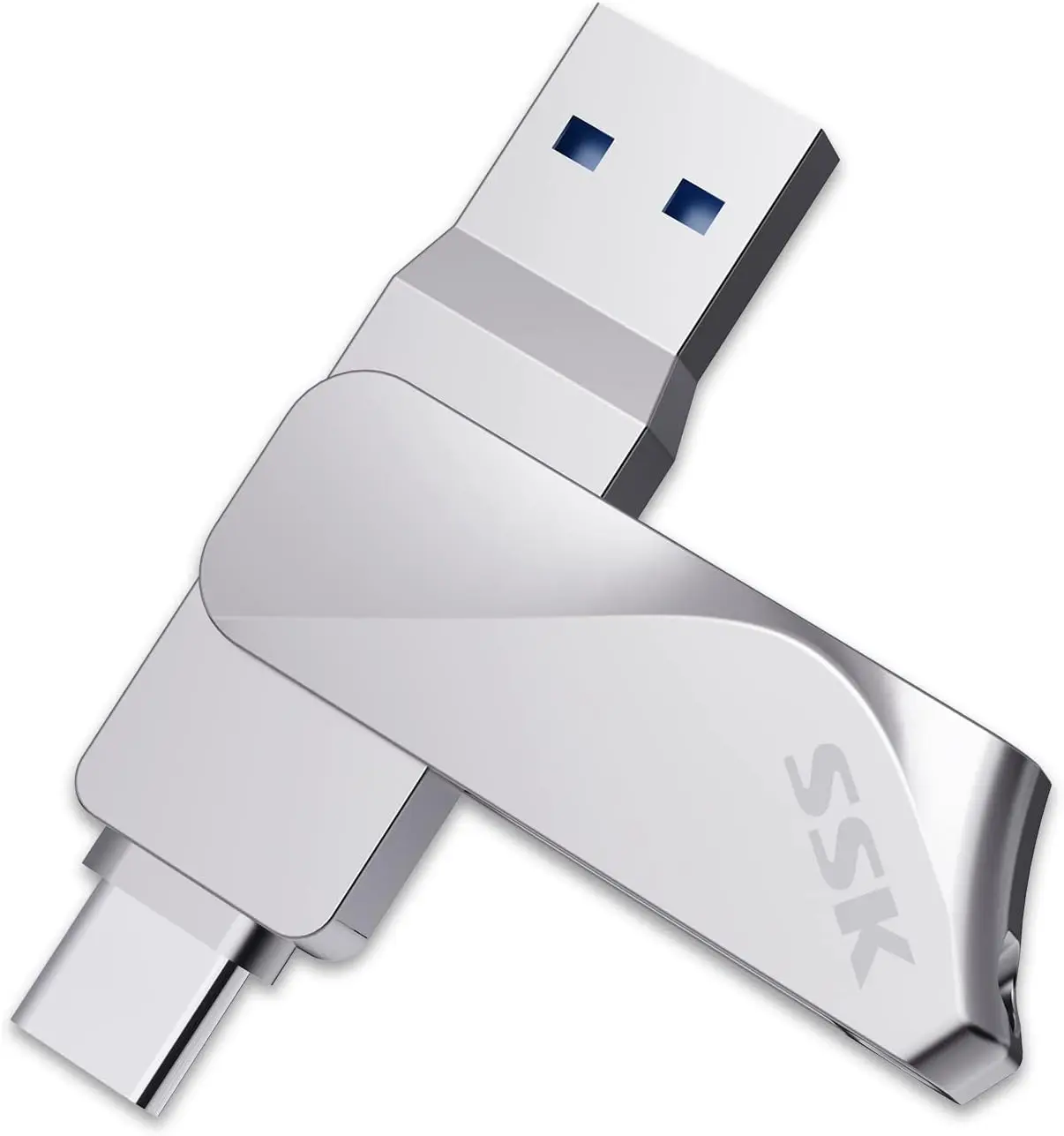 

64GB USB C Flash Drive 200MB/s Dual Drive 2 in 1 OTG USB A 3.2 Gen 1+ Type C Memory Stick Thumb Drive, Thunderbolt Pendrive Transfer Speed Photo Stick for Android Phones/Tablets/Mac/Laptop