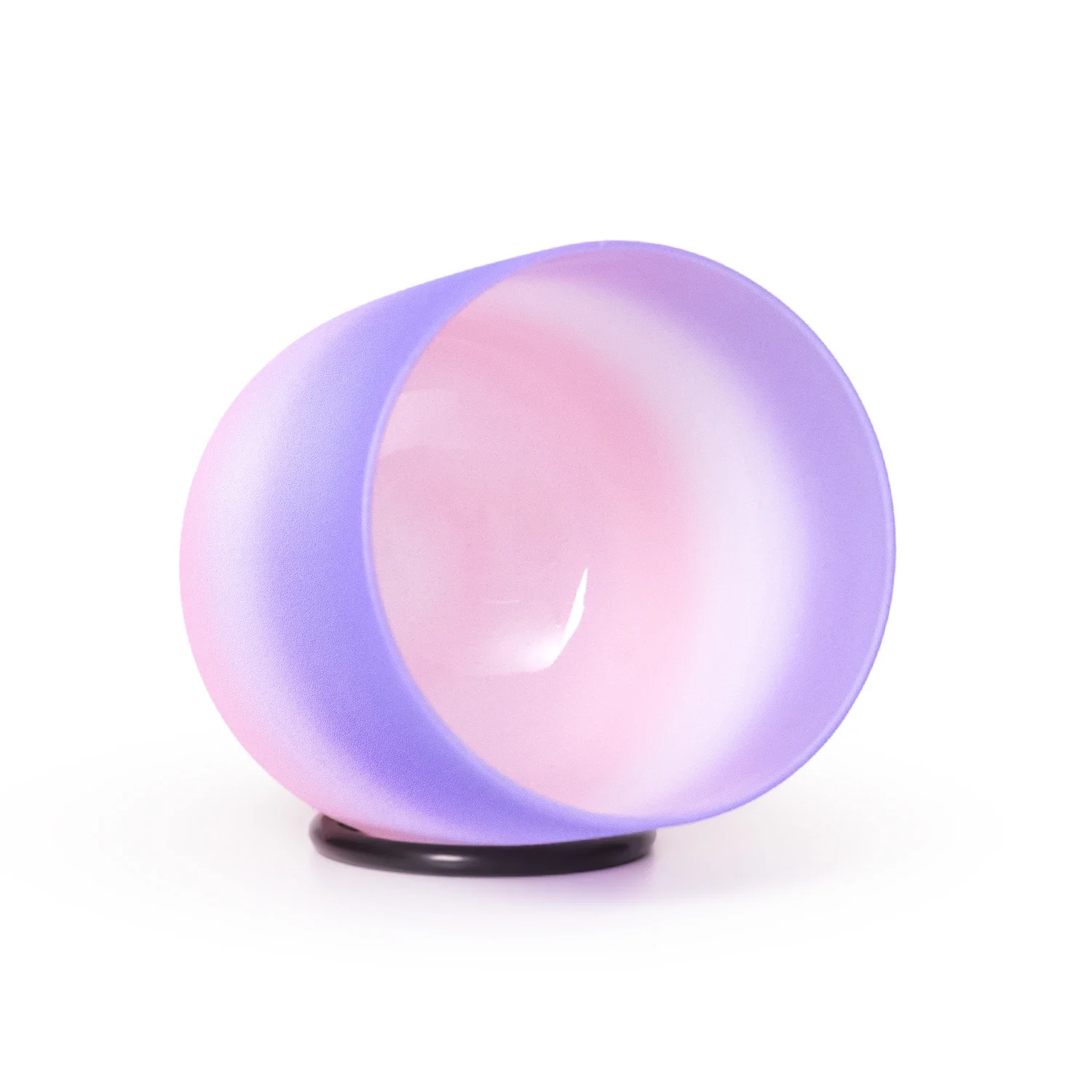 YXQY 6/7 Inch Purple Pink 432hz B Tones Crown Chakra Quartz Crystal Singing Bowl Medition Sound Bath Healing Relaxation