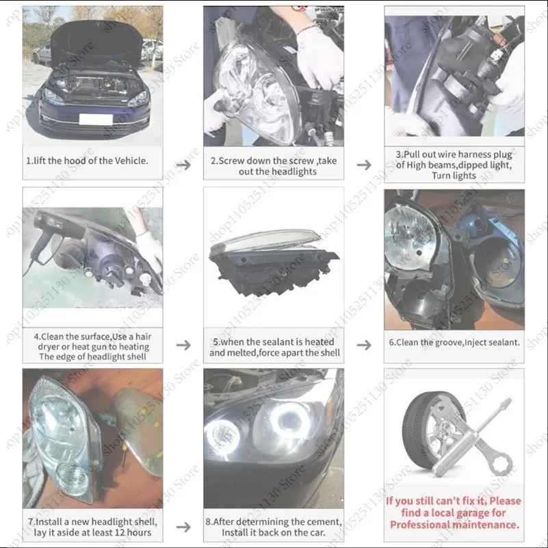 L/R Car Head Light Case Headlight Lens Cover For Audi A3 8P S-line S3 RS3 Facelift All Models 2008-2012 Lampshade Lamp Cover Cap