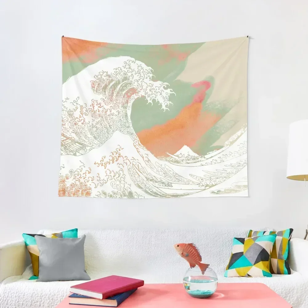 

Calm into Great Wave PaintI Tapestry Aesthetic Room Decorations Home Decorating Tapestry