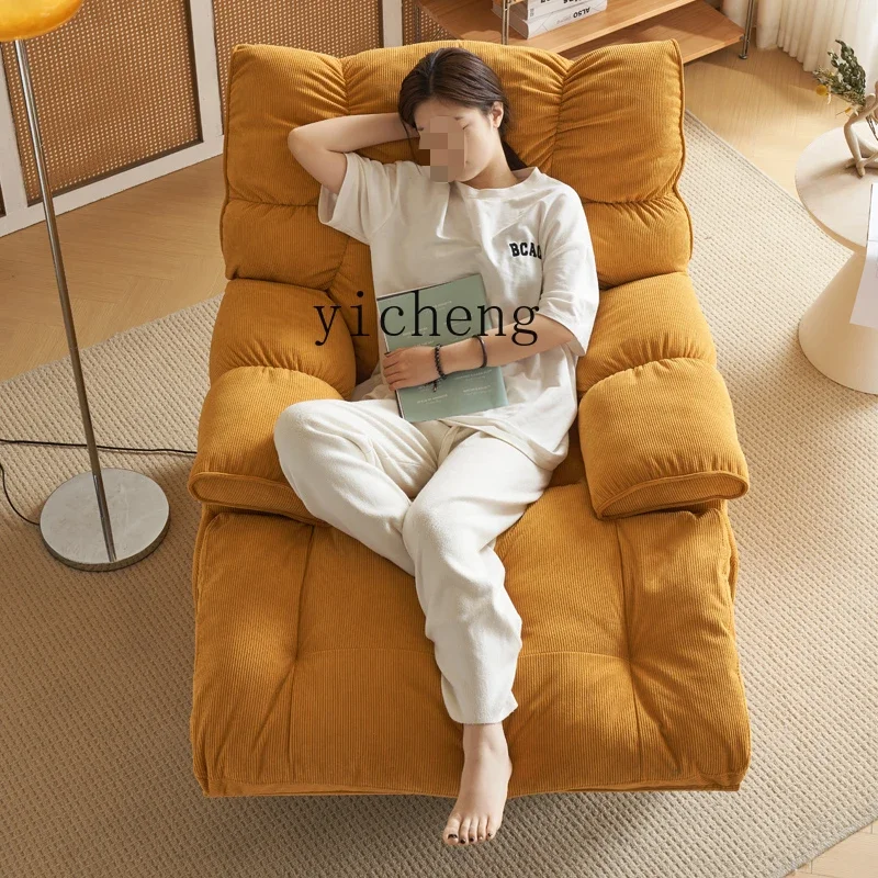 Electric single sofa chair, simple  Nordic first-class multi-functional cabin, sleepable, reclining, adjustable lazy sofa