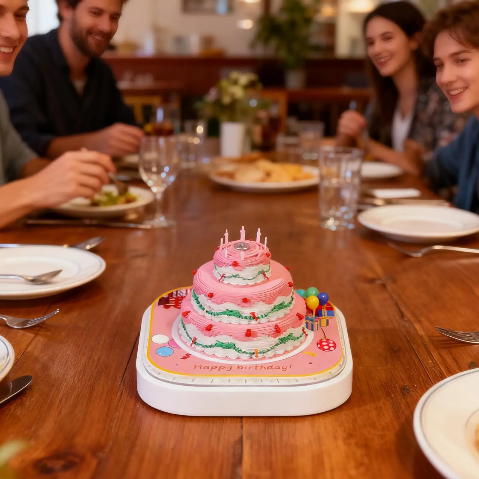 

3D настольный календарь 2026 Fun Cake Tear Away Блокнот 3D Tear Away Мини-настольный календарь на День Благодарения, Рождество, стол на новоселье