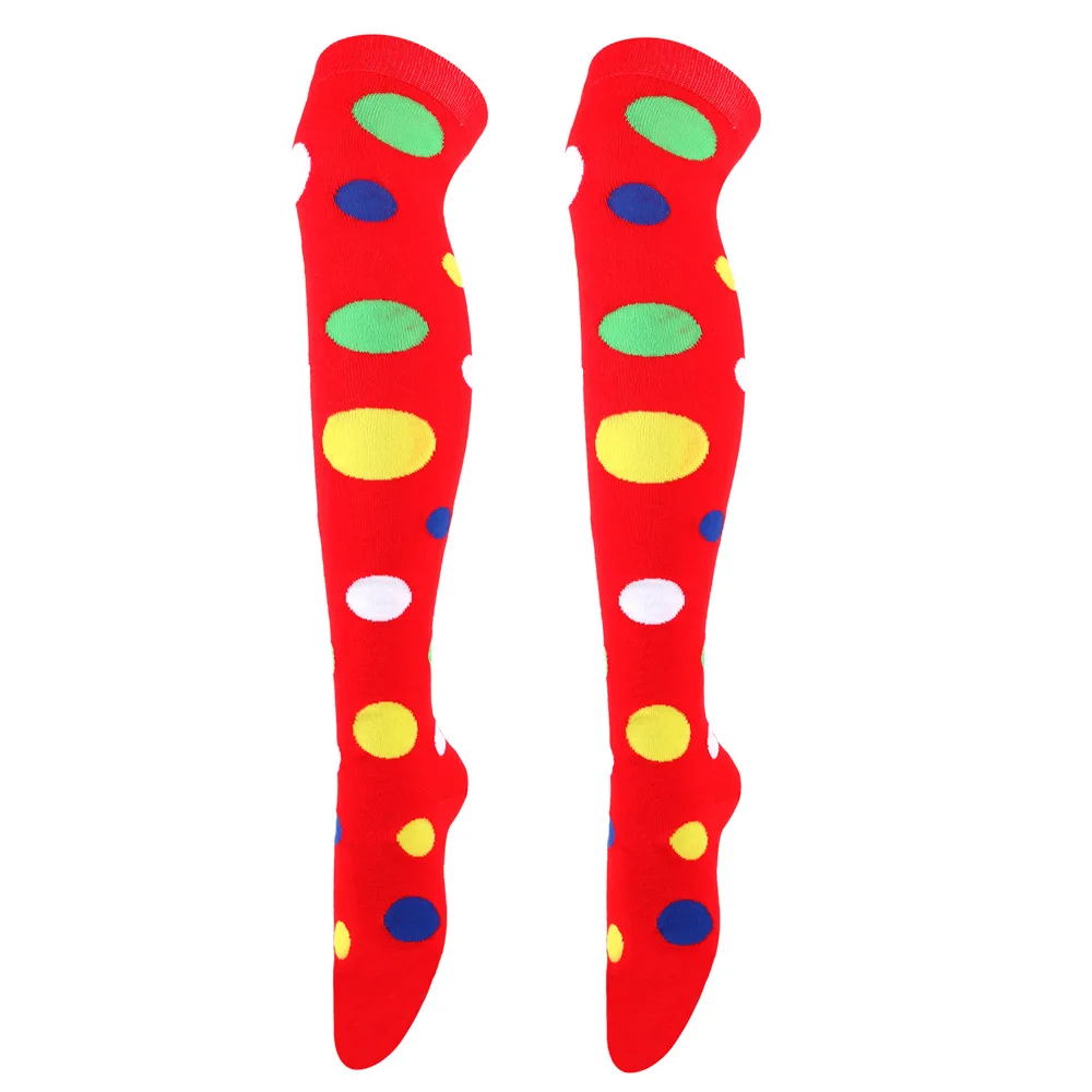 Große gepunktete Strümpfe für Damen, über Knie, hohe lange Socken, bunter Kuh-Druck, Anime-Performance, Cosplay-Requisiten, Party, Festival, Geschenke – Detail 9