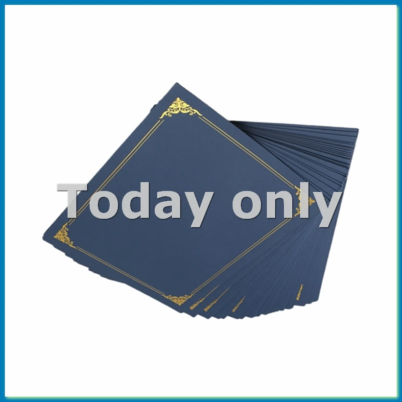 

Certificate Holders, 25 Packs Diploma Holders, Certificate Covers with Gold Foil Border for Letter Size 8.5x11 Inch-ROWI