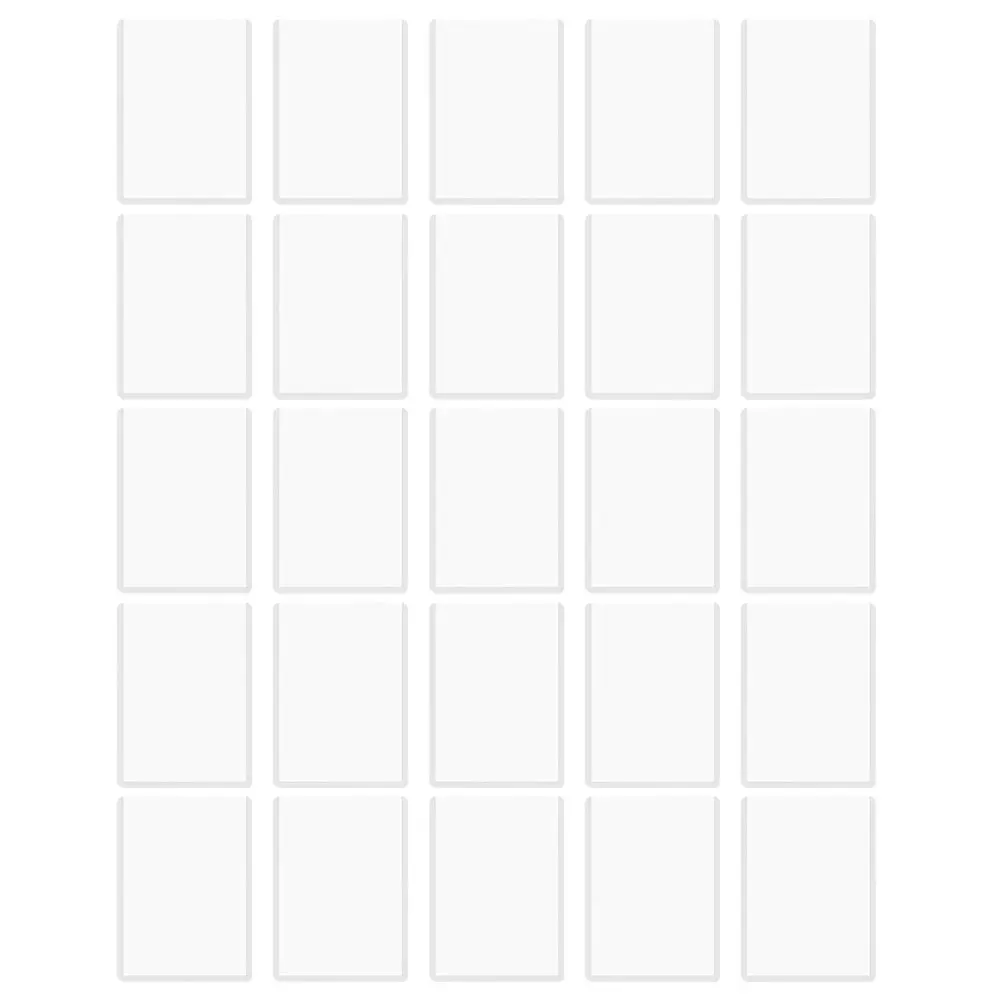 

25 Pcs Clear Card Sleeves Sports for Trading Cards PVC Holders Plastic Transparent