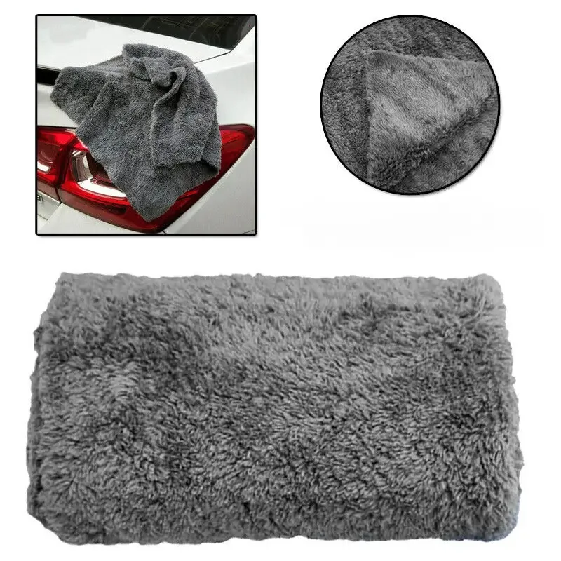 1/2/3/6 Stück 16 Zoll x 16 Zoll 400GSM Randlose Mikrofaser-Autotücher Ultra Weiche Auto-Detailing Wasch-, Trocknungs- und Poliertücher – Detail 2