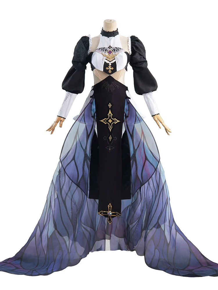 Costume de Cosplay du Jeu Animé Honkai Impact 3 Aponia, THE MOTH WHO CH Sa The FL-Robe de nonne jumelée pour femme, carnaval kawaii sexy, trempée