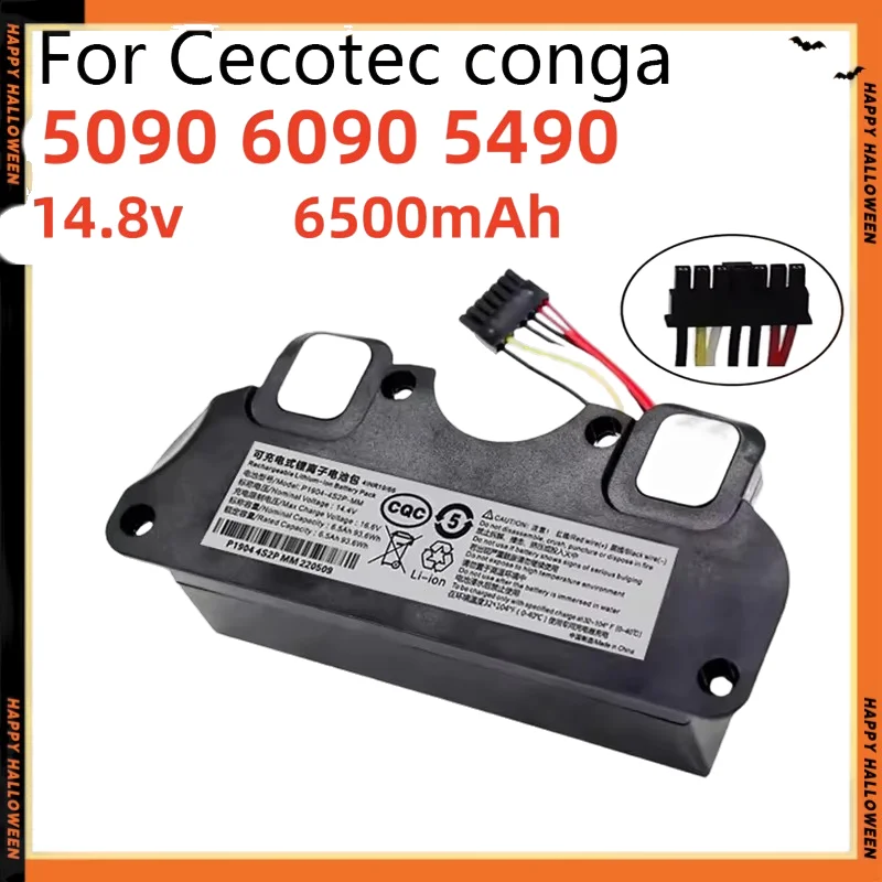 

14.8V 6500mAh 100% New CECOTEC CONGA 5090 6090 5490 Mopping Robot Battery Pack Netease Intelligent Manufacturing NIT Model