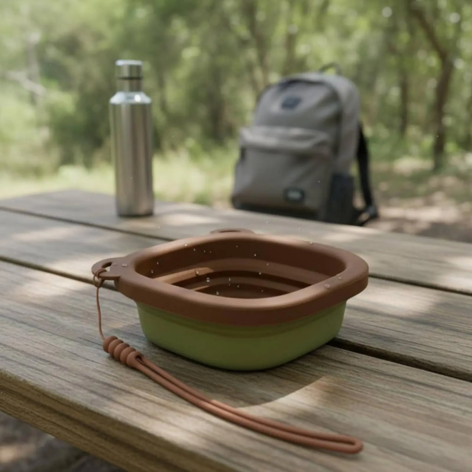 Collapsible Dog Bowl Outdoor Friendly Collapsible Pet Feeding Bowl Easy to Clean Lightweight for Pets