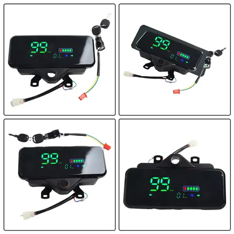 2023 새로운 Ebike 디스플레이 디스플레이 화면 48-72V 전자 자전거 전기 자전거 스쿠터 LCD 디스플레이 모터 속도계 약 25Cm