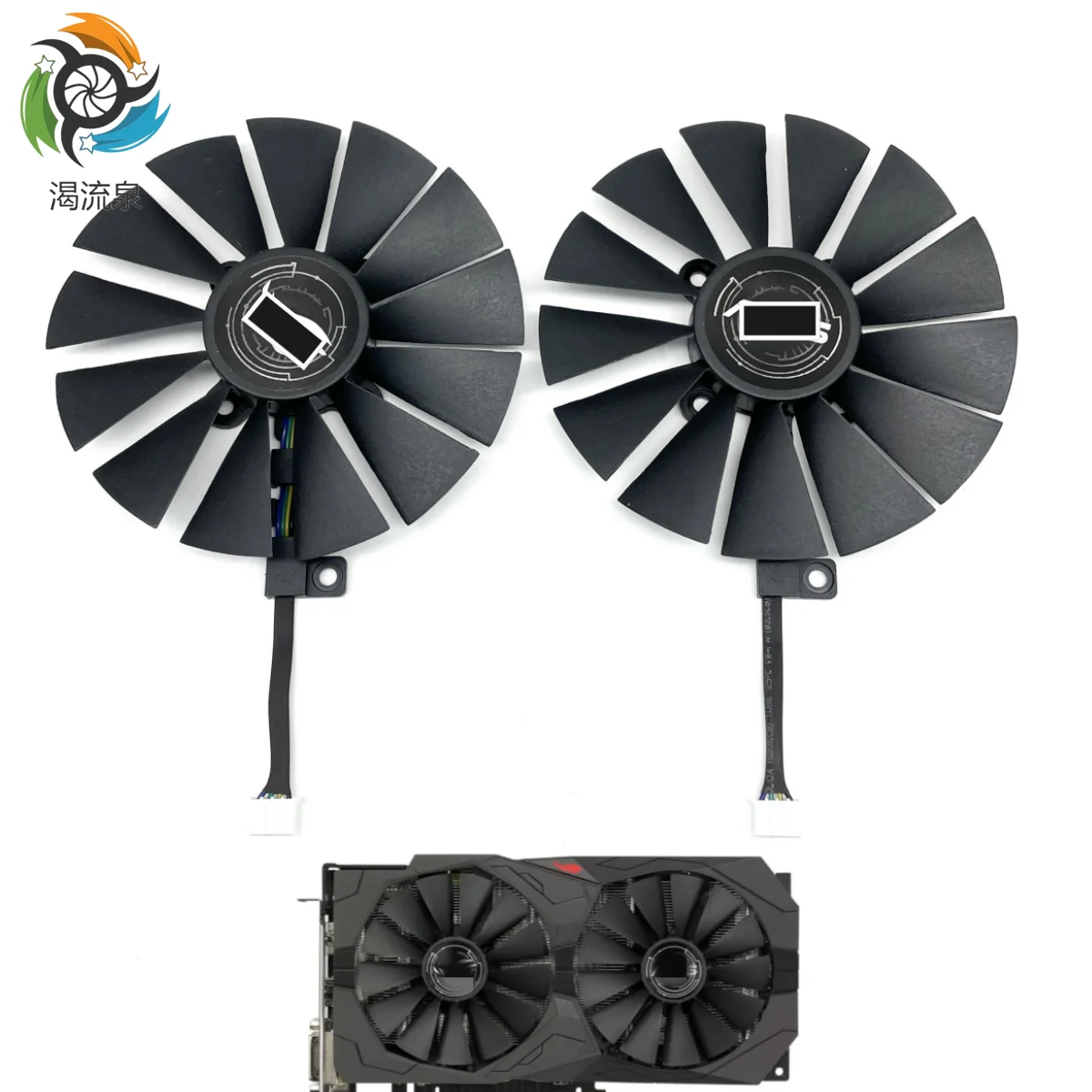 

New 95mm PLD10010S12H GPU Cooling Fan For ASUS STRIX RX 470 580 570 GTX 1050Ti 1070Ti 1080Ti Gaming Video Card Cooler Fan