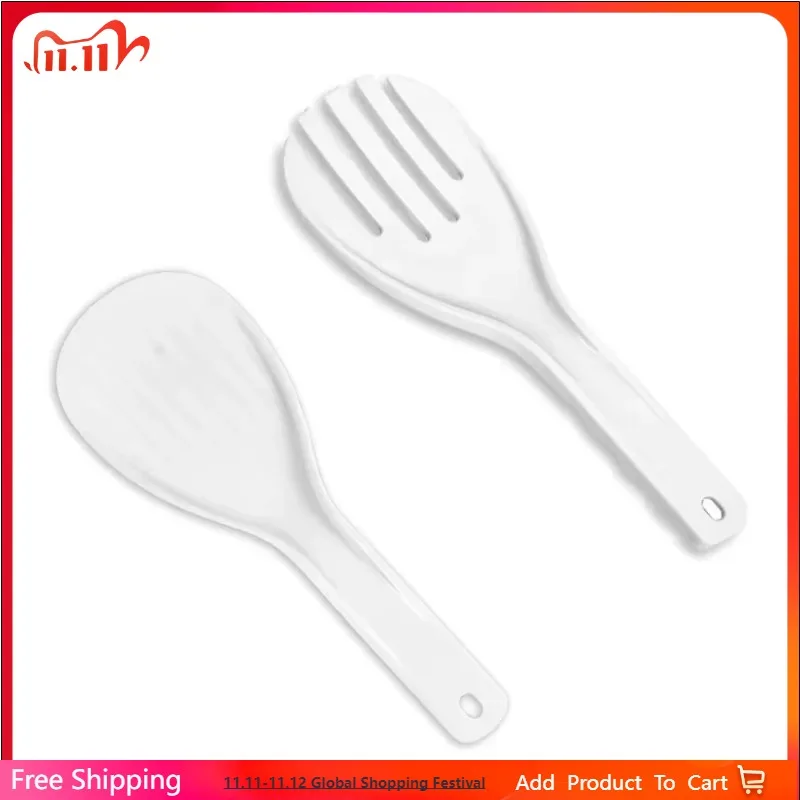 

Plastic Large Rice Spoon Meal Spoon Non Stick Hand Roll Spoons Rice Shovel Kitchen Supplies Thickened Rice Fork Kitchen Tool