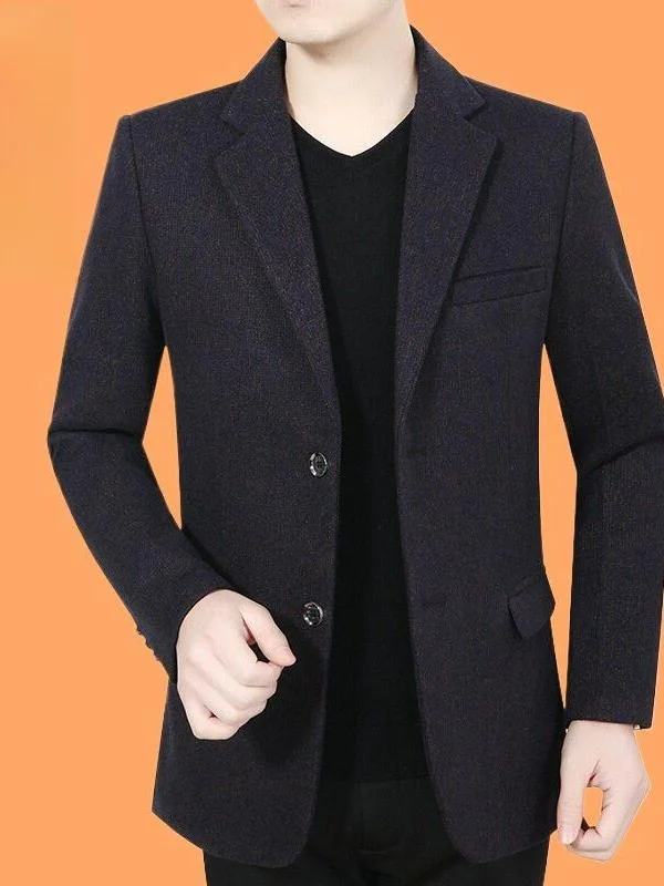

Middle-Aged Men's Single Piece Casual Suit Jaet Luxury Spring Autumn New Sle Dad's Top Quali Fibre Fabric Comfortable
