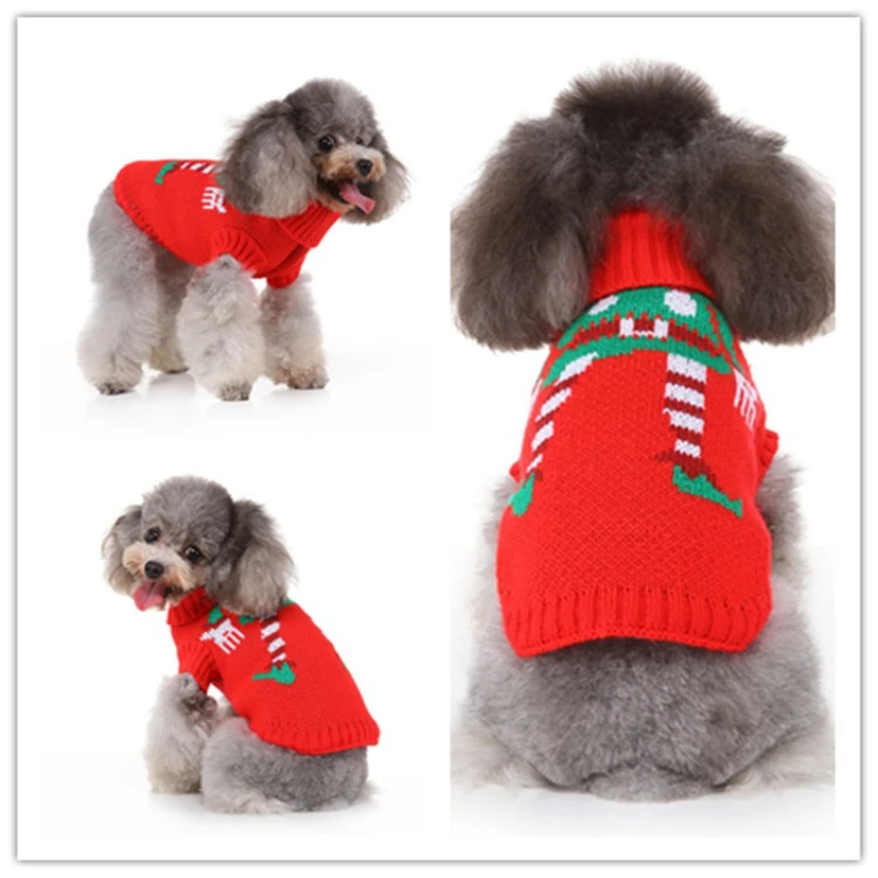 Christmas Elk Dog Sweater - Skull Knit Costume for Halloween & Winter, Cozy Pet Pullover