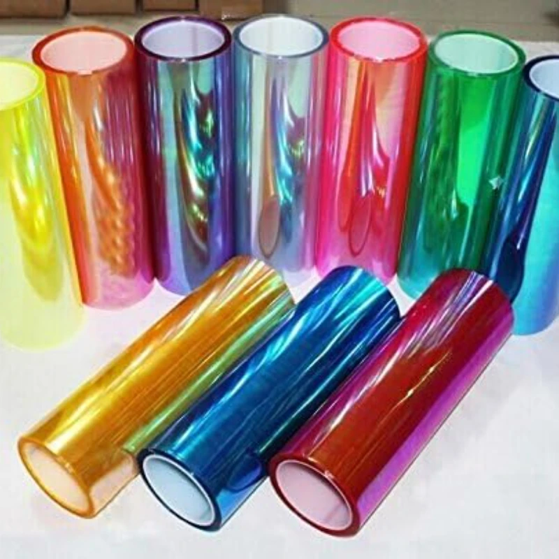 30x200cm Car Self Adhesive Chameleon Headlight Fog Light Taillight Films, Motorcycle Vinyl Wrap Car Decoration, Tint Vinyl Film