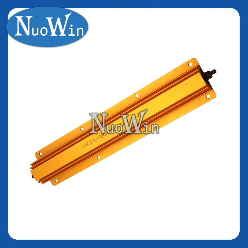 

1PC 500W RX24 Aluminum Power Metal Shell Case Wirewound Resistor 0.1R ~ 500R 0.1 0.5 1 2 4 5 8 10 12 50 100 500 200 ohm