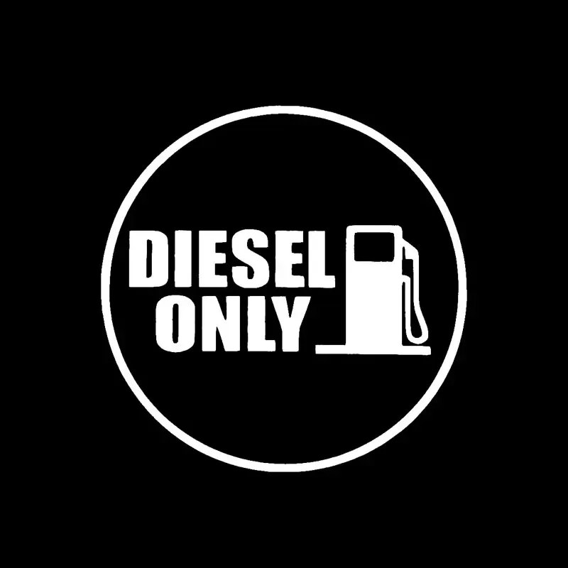 1PC 10cm DIESEL ONLY Car Vinyl Sticker, Waterproof Sunscreen Anti Scratch Decal, Auto & Motorcycle Exterior Decor Accessories