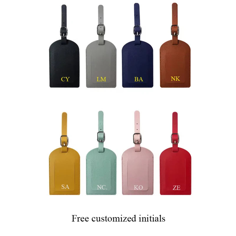 Viagem criativa caixa HTags, Multi-Color Airline Tags, companhia aérea em suave PU couro bagagem etiquetas, venda quente