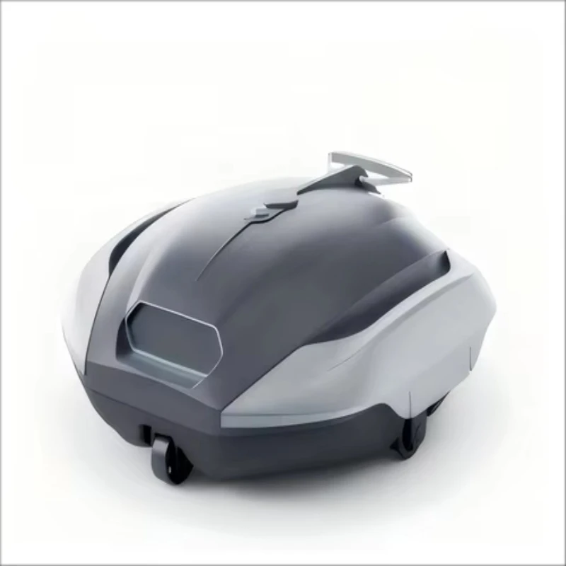 A robotic pool cleaner with a 5L filter basket that captures 180μm of fine debris