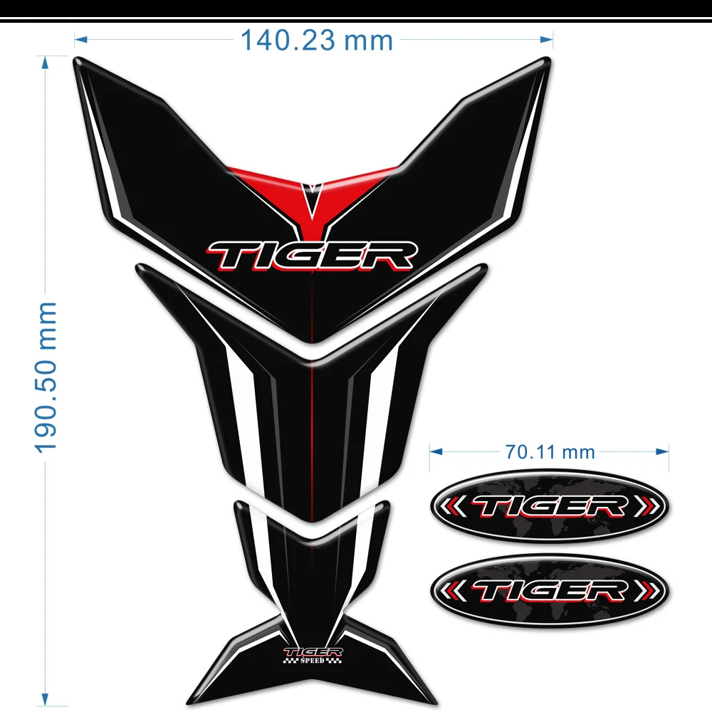 Autocollants Précieux Pad pour Triumph Tiger 800, 900, 1200, 1050, Coffre de Casque, Bagages, Boîtier en Aluminium, Protecteur d'Aventure, Carénage Pare-Brise