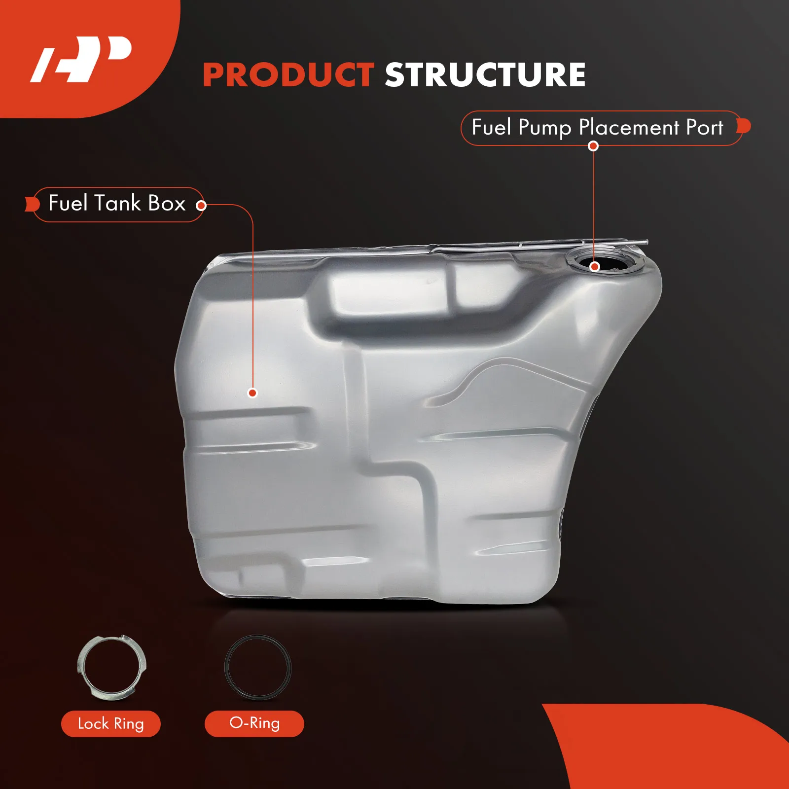 A-Premium 22 Gallons Fuel Tank for Chevrolet Impala Caprice Bel Air 1970-1974 Pontiac Catalina 1970-1974 Buick Estate Wagon