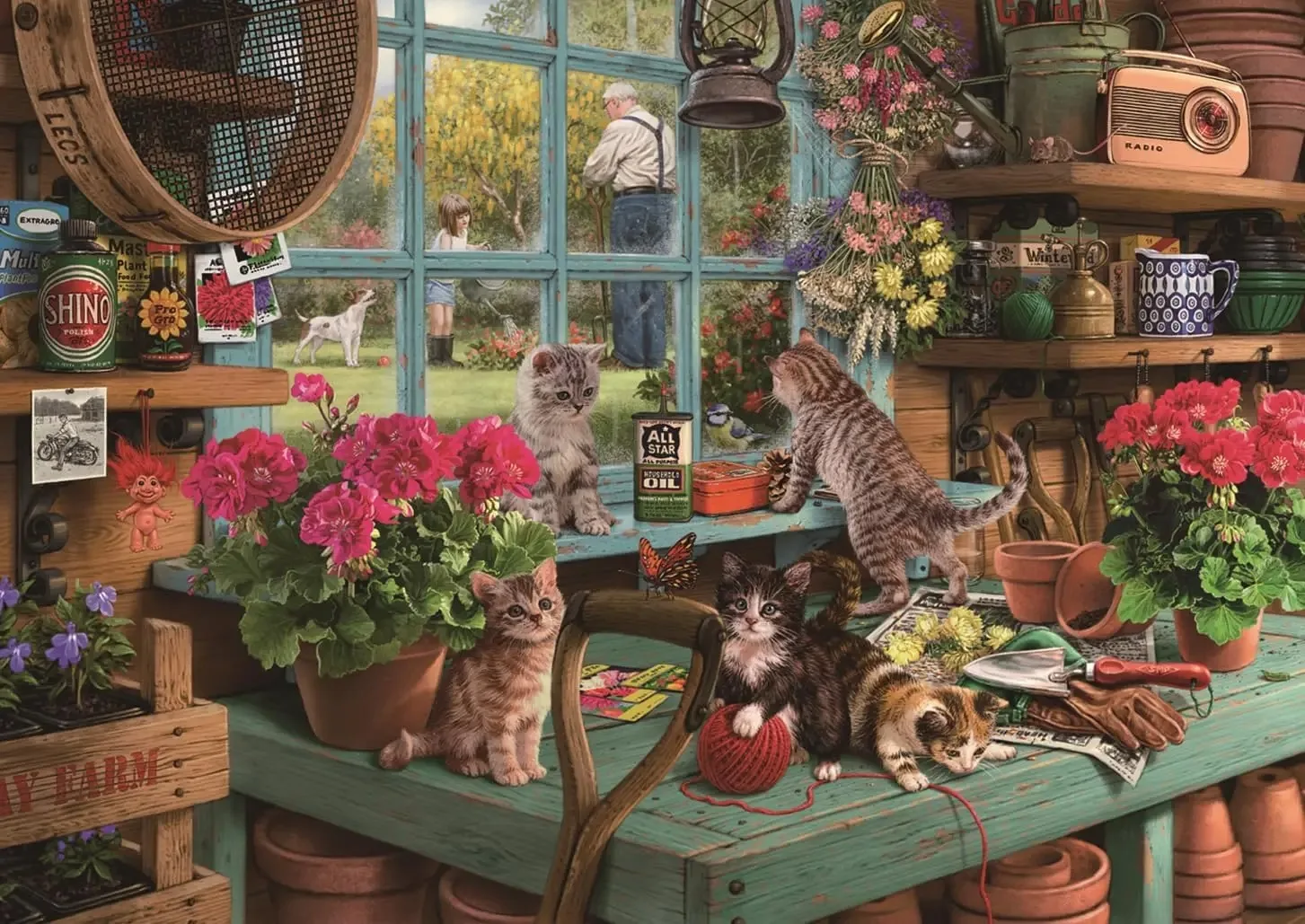 

500 Pieces Jigsaw Puzzle Naughty Cats Puzzle Unique Gift for Adult Kids Friend Animal Lover Home Office Bedroom Wall Decor