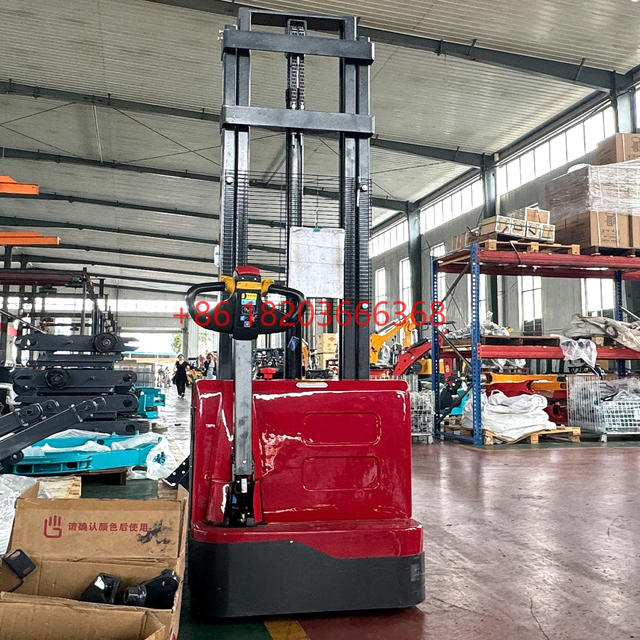 YG Customized Electric Stacker Available With Lead-Acid Or Lithium-Ion Battery 700kg 1300kg 1500kg All-Electric Hydraulic Self-l